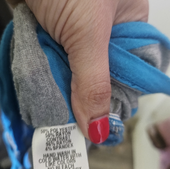 Olivia Moon Striped Ruched T-shirt - Picture 5 of 5